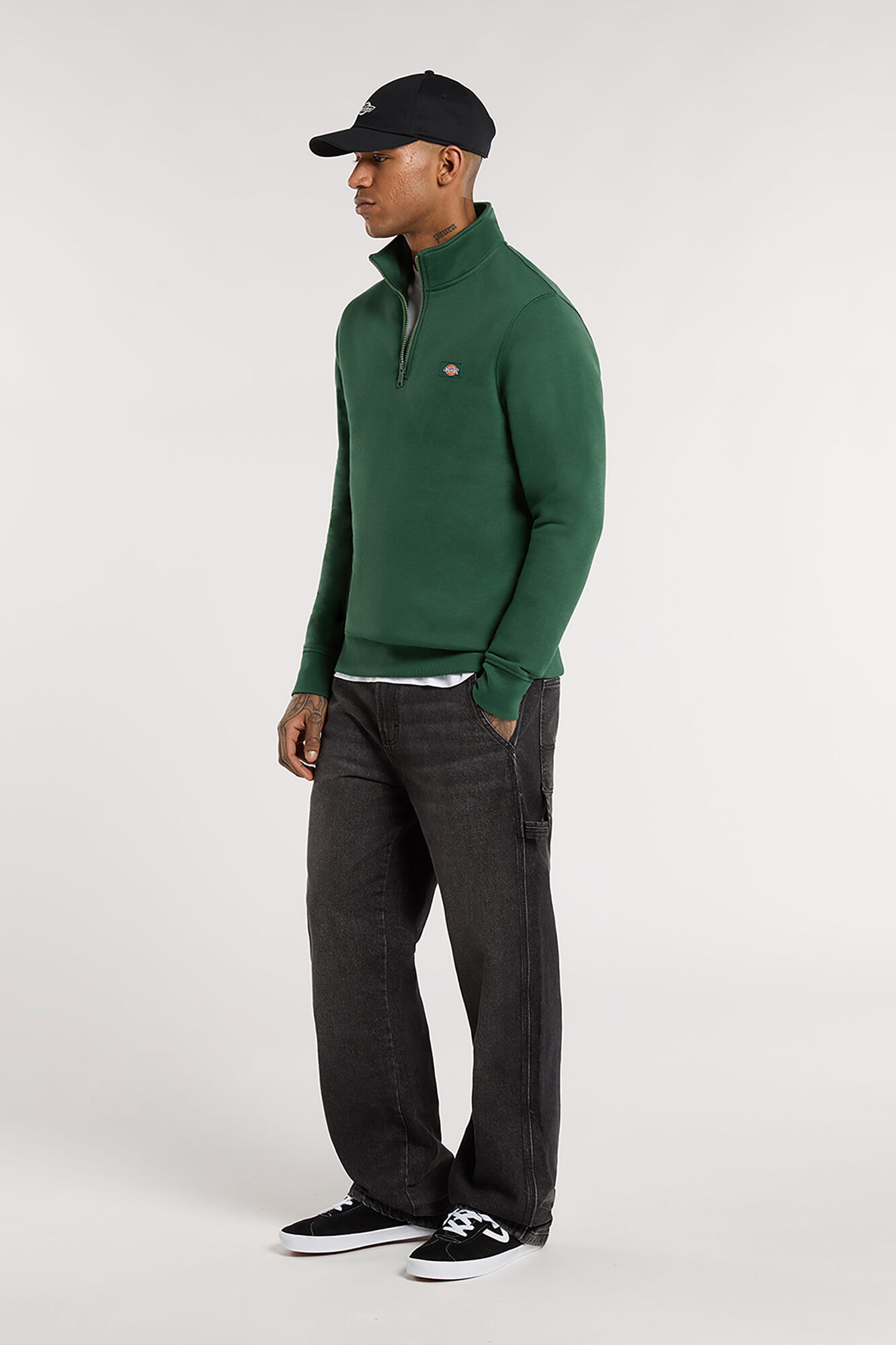 The Oakport Quarter- Zip fastening Sweatshirt