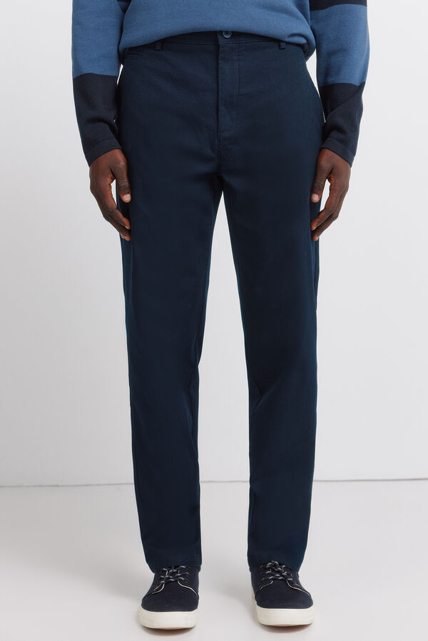 Springfield Regular fit chinos blue