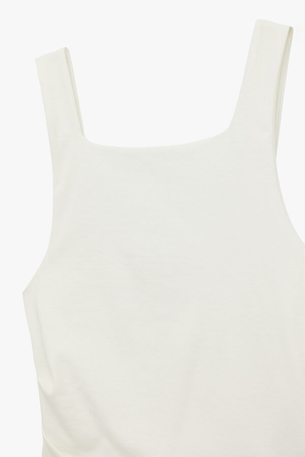 Koton Draped sleeveless blouse brown