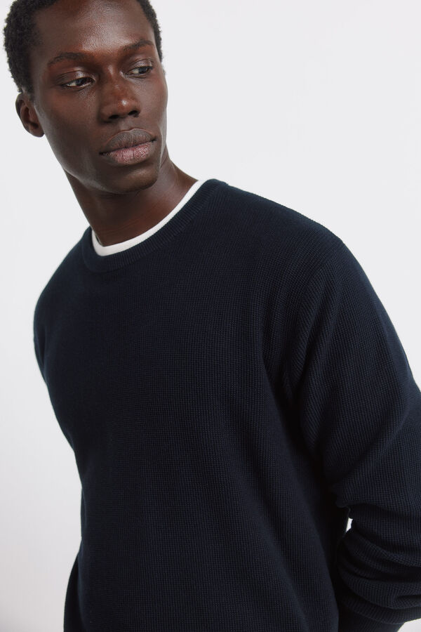 Springfield basic structured jersey blue