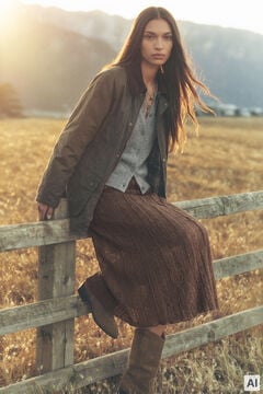 Springfield Long corduroy collar jacket