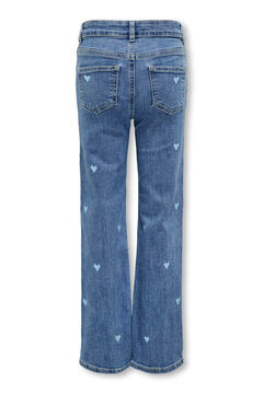 Only Girls Jeans bordado para meninas