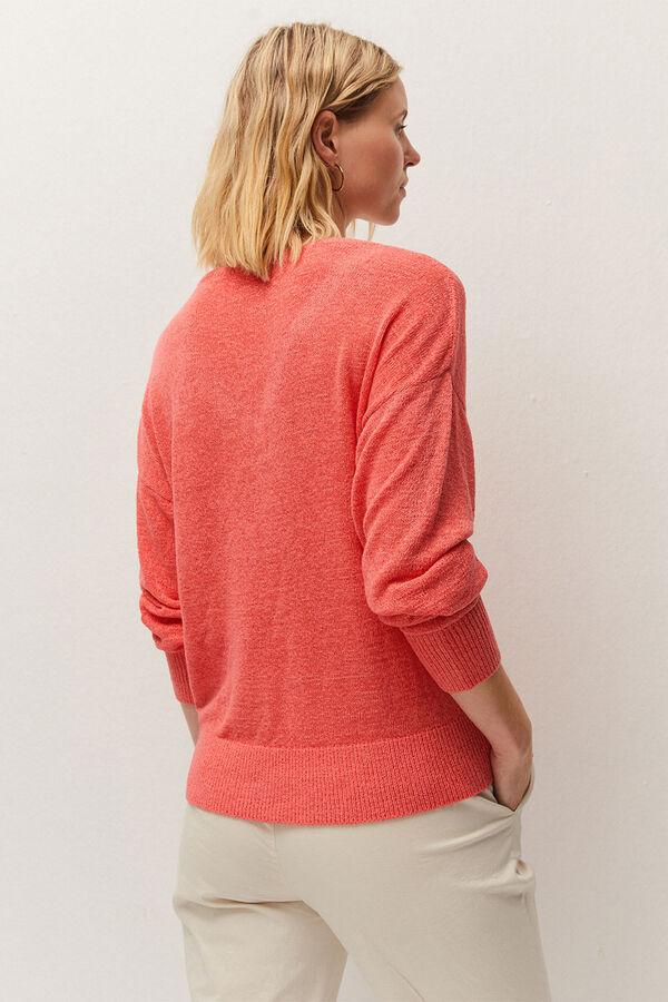 Systemaction V-neck jumper red