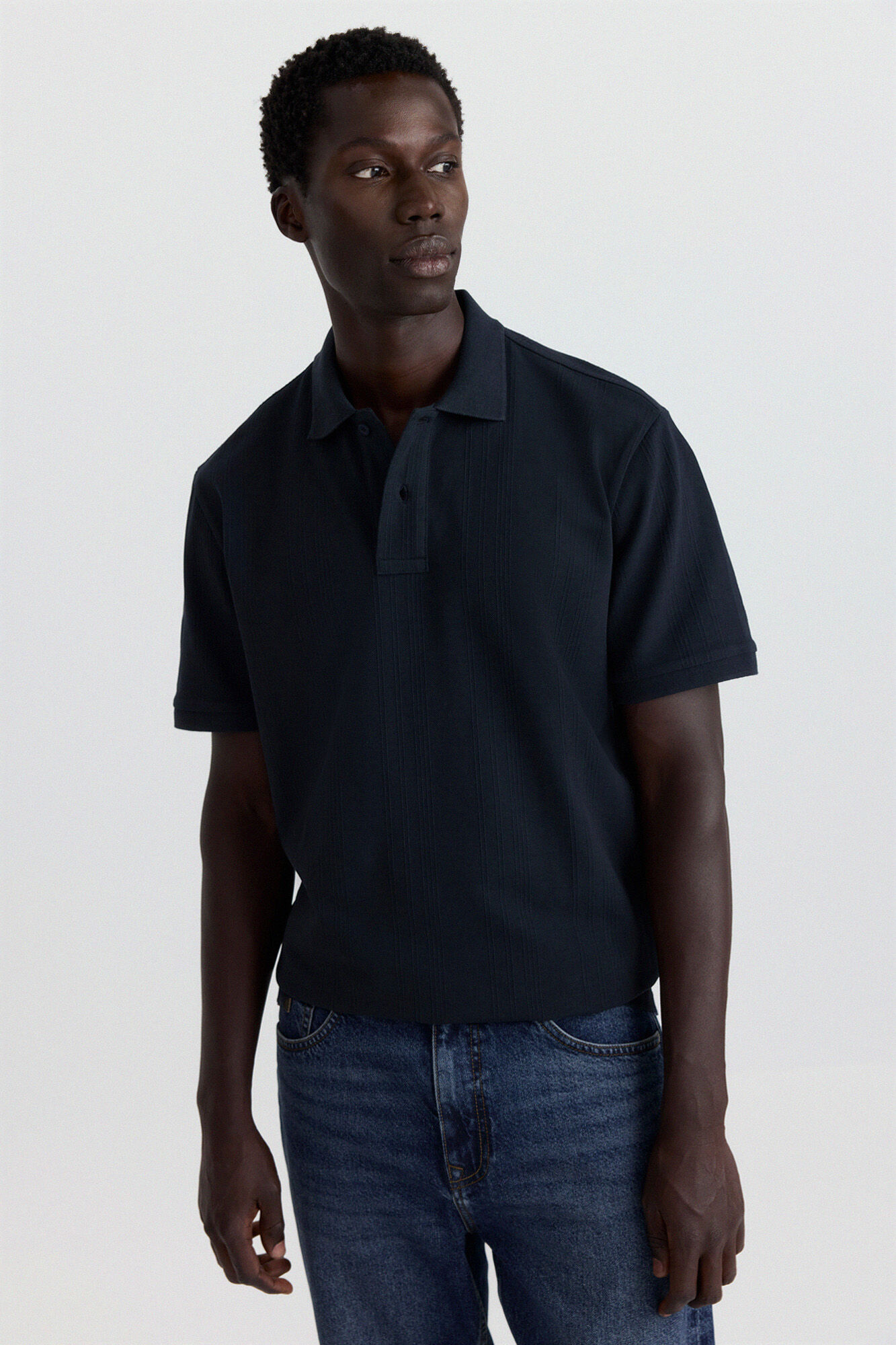Springfield Slim fit structure polo shirt