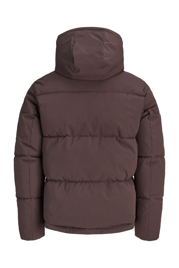 Jack & Jones Puffer jacket with hood brown
