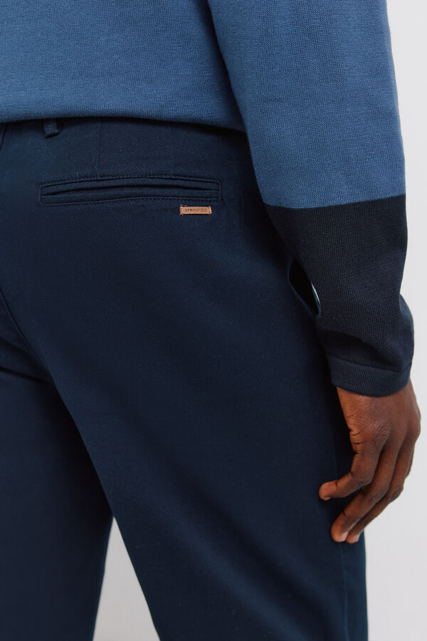 Springfield Regular fit chinos blue