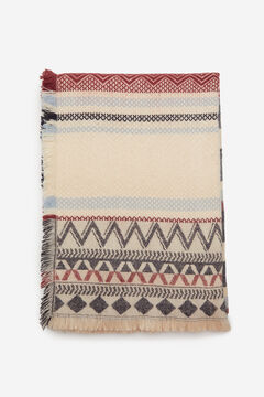 Springfield Ethnic jacquard scarf blue