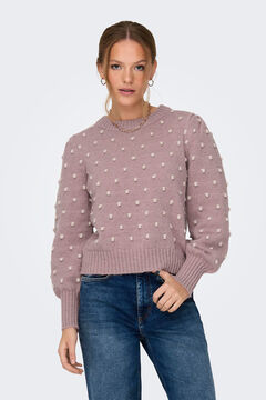 Springfield Polka-dot jersey-knit jumper purple