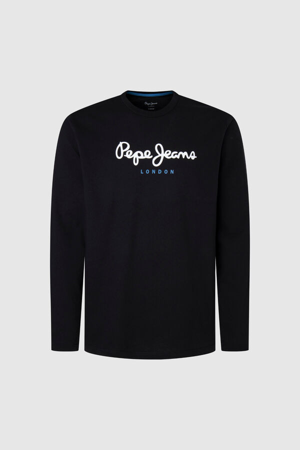 Pepe Jeans Long sleeve logo T-shirt black