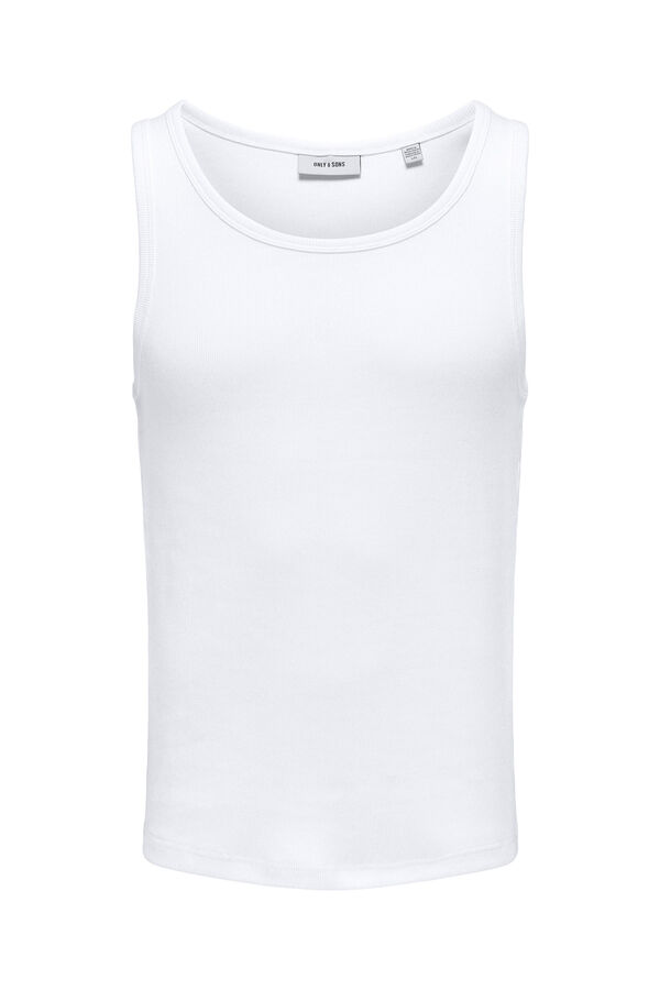 Only & Sons Sleeveless T-shirt white