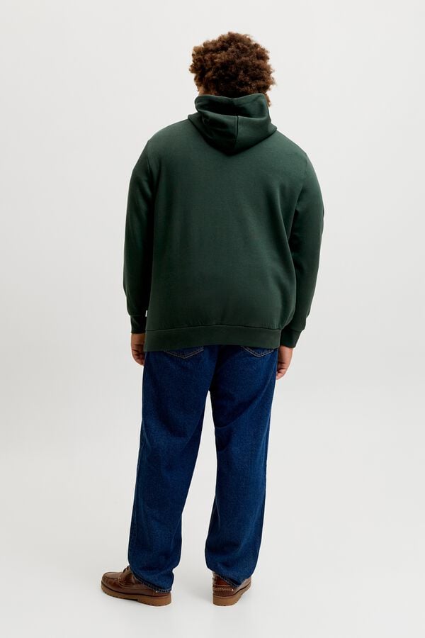 Jack & Jones PLUS Sweatshirt regular com capuz azul