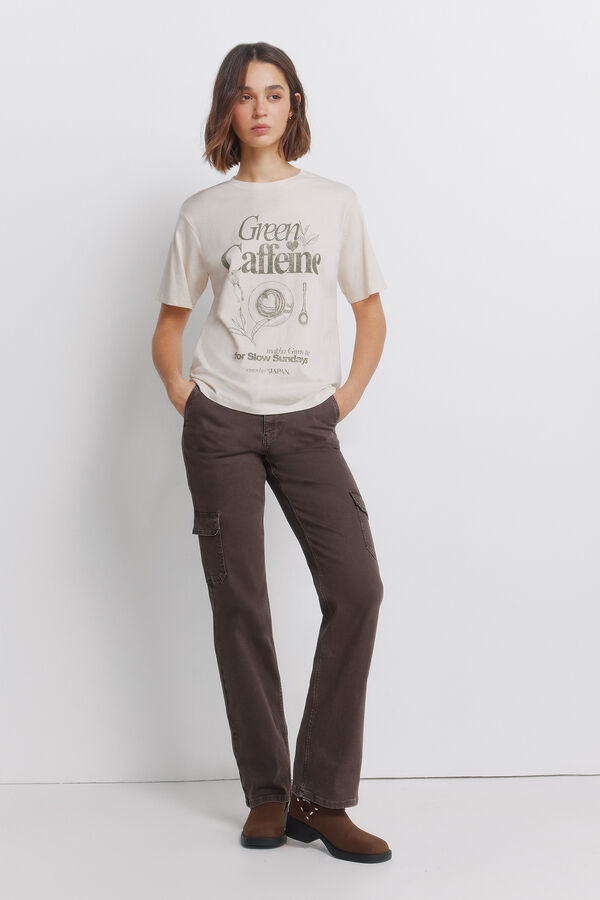 Springfield Short-sleeved T-shirt Le caf&eacute; grey
