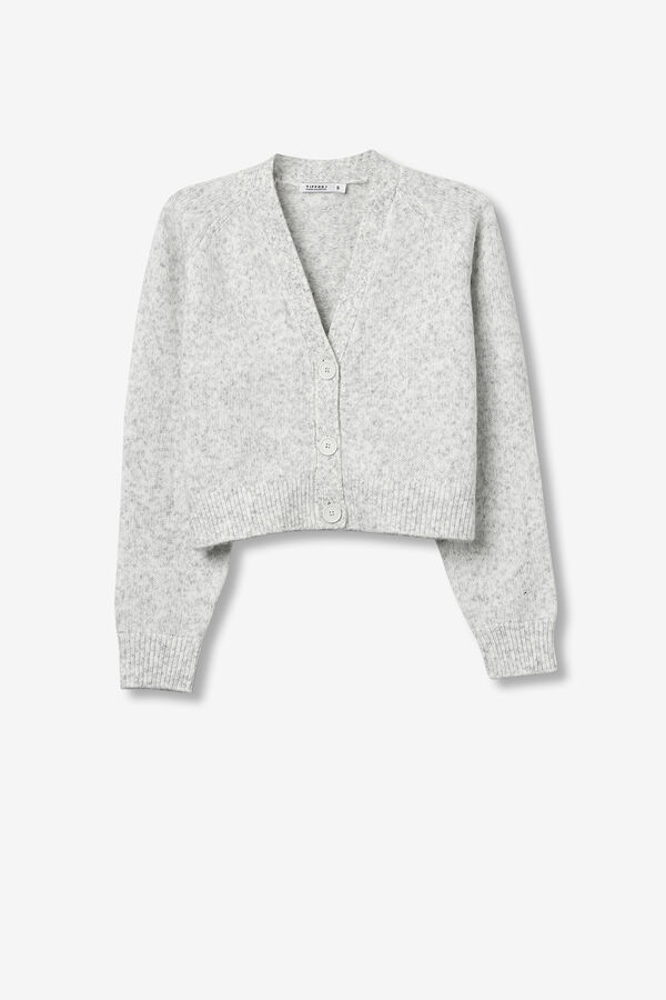 Tiffosi Cardigan cropped gris