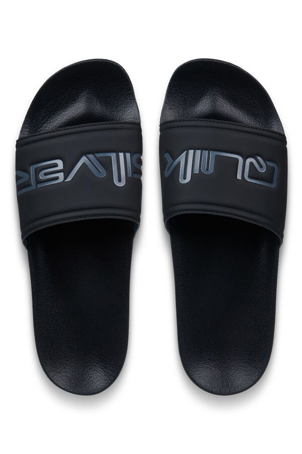 Quiksilver Chanclas con banda y logo negro