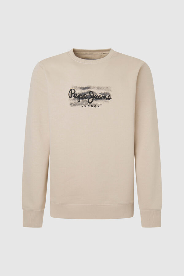 Springfield Sweatshirt com Logo Estampado castanho