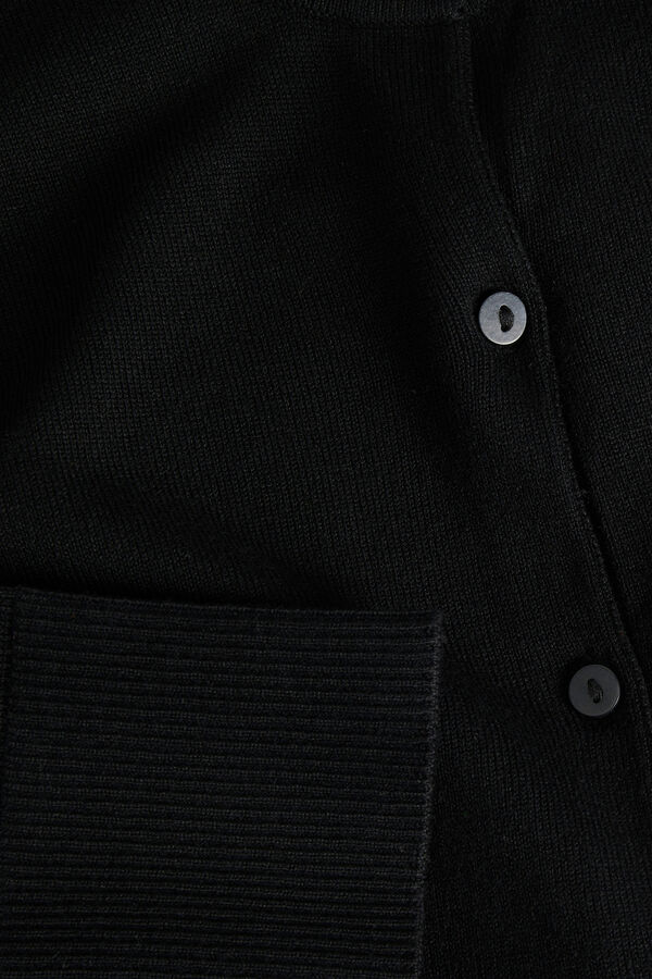 Jack & Jones Plain Fine Knit Cardigan black