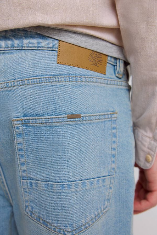 Springfield Overtinted regular fit jeans blue
