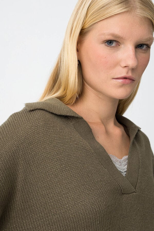 Tiffosi Relaxed Jumper with Neck printed