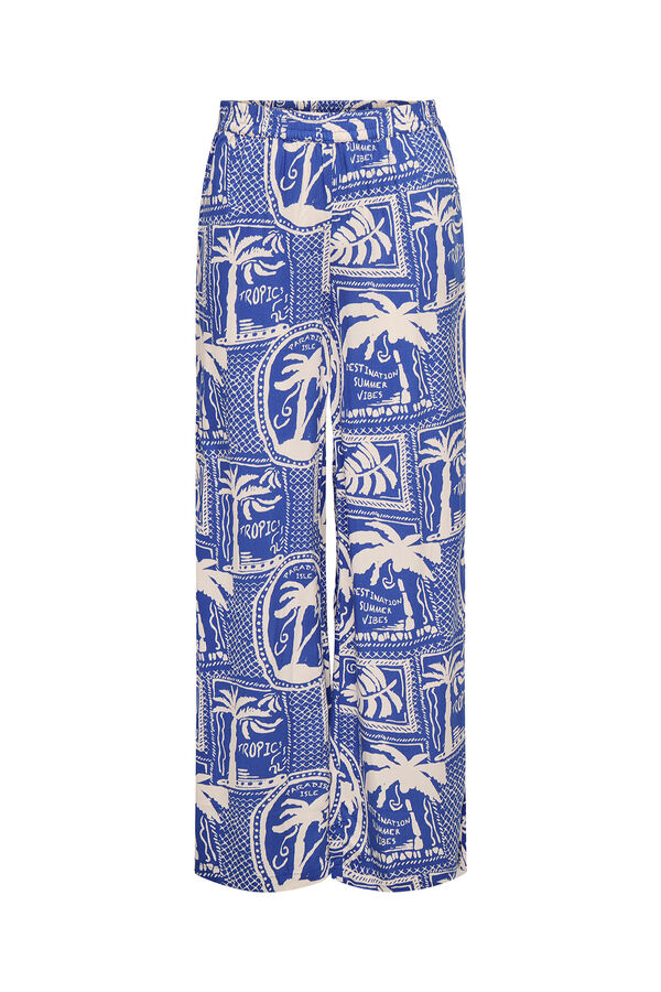 JDY Pantal&oacute;n largo ancho azul