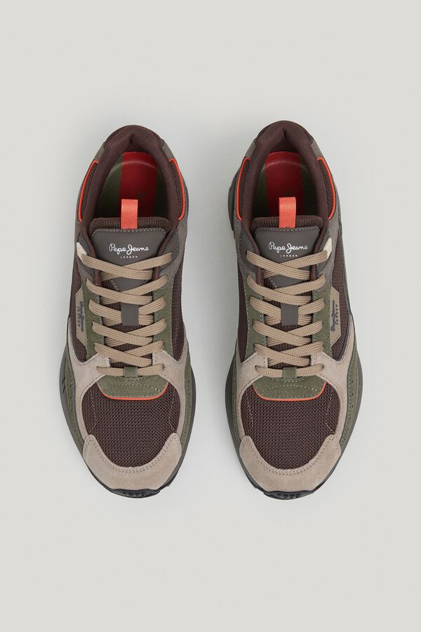 Pepe Jeans Sapatilhas urbanas multimaterial verde