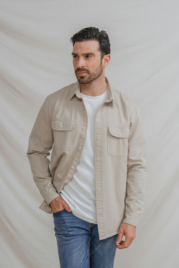 Celopman Sobrecamisa beige