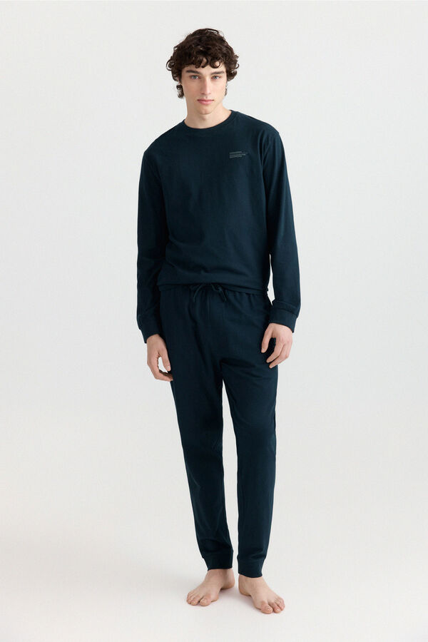 Springfield Basic long pyjamas blue