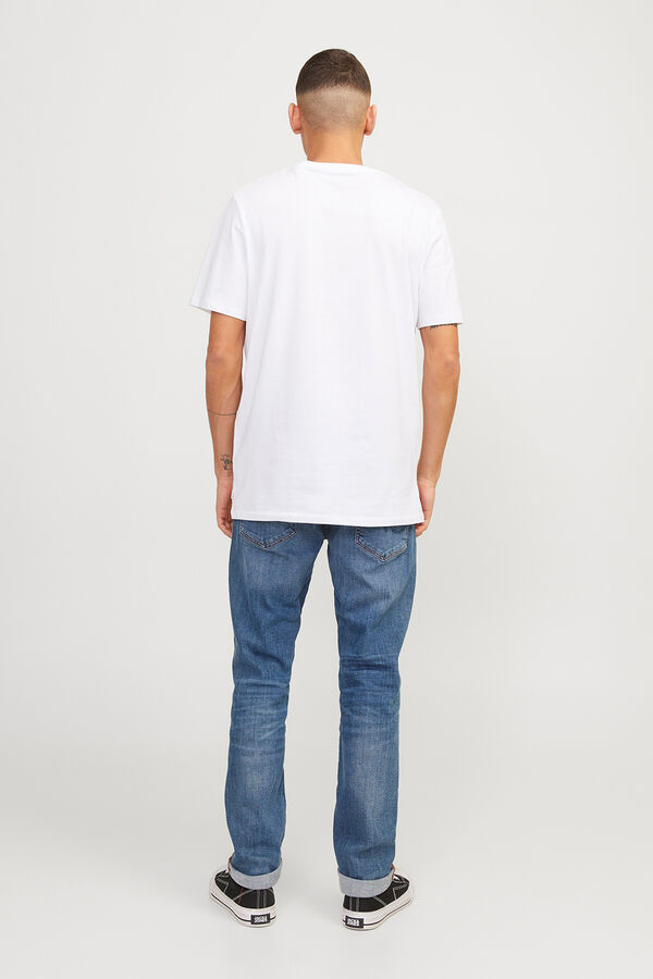 Jack & Jones cal&ccedil;a jeans reta e justa azul