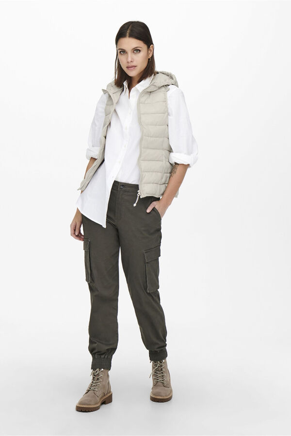 Only Mid-season vest brown
