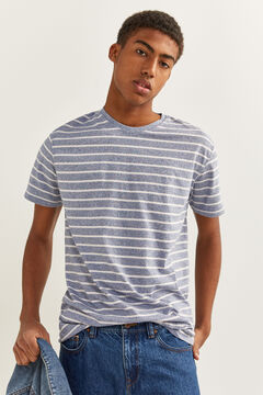 Springfield T-shirt microriscas mix azul