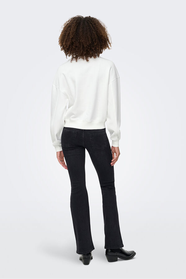 Only Sweatshirt vorne Weiß