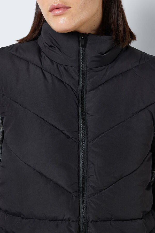 Springfield Long quilted gilet black