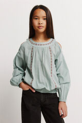 Springfield Kids Bluza sa otvorenim ramenima za devojčice Print