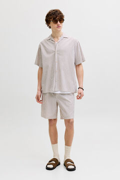 Jack & Jones Bermuda em seersucker de riscas