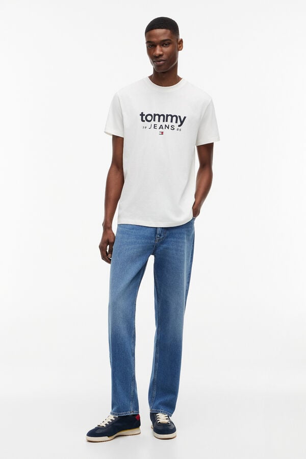 Tommy Jeans Slim fit graphic T-shirt white