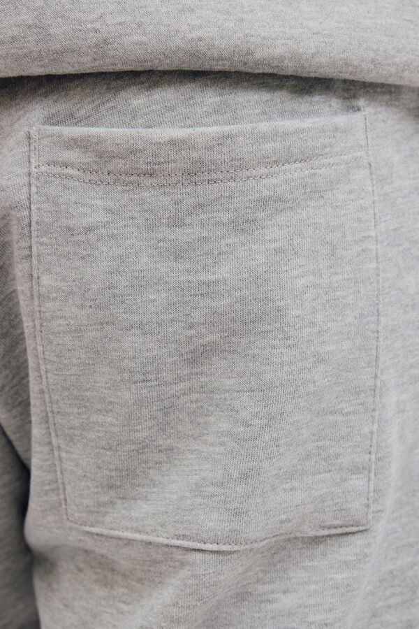 JJ REBEL Mid-rise jogger Bermuda shorts grey