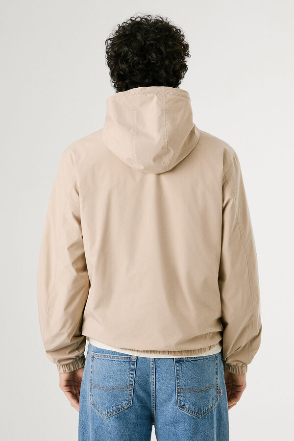 Pepe Jeans Windbreaker with logo on the chest. brown