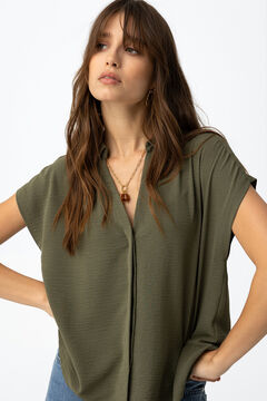 Tiffosi Camisa fluida de mangas curtas