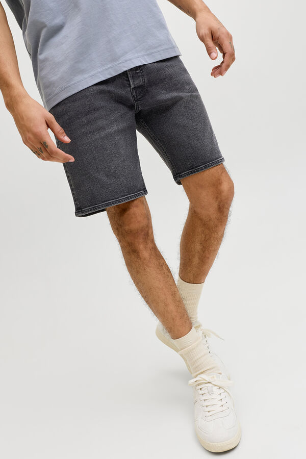 Jack & Jones Stone wash regular Bermuda shorts black