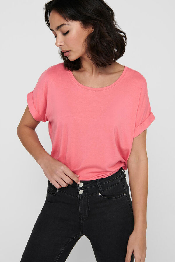 Springfield Loose fit T-shirt rose