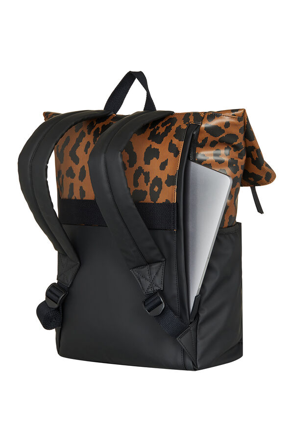 Roxy Mochila mediana con cremallera negro