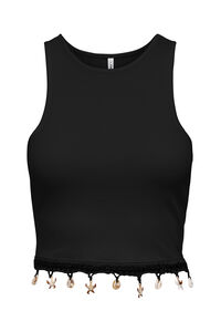 Only Camiseta crop sin mangas