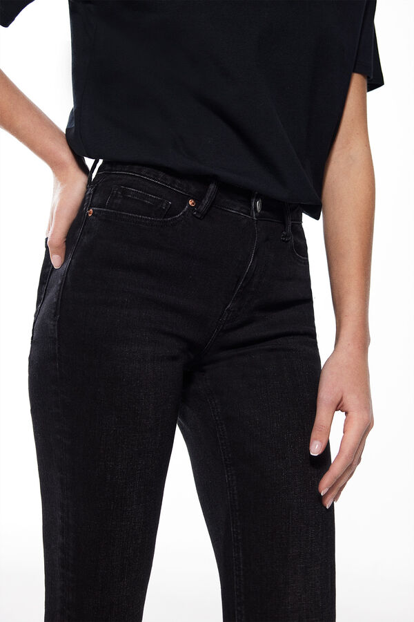 Springfield Slim fit cropped jeans black