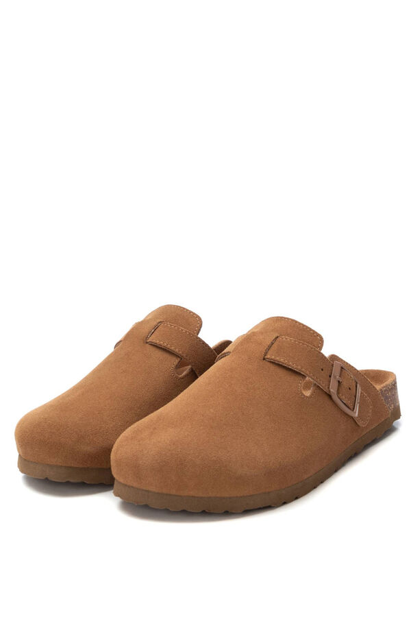 XTI Split leather clog mink