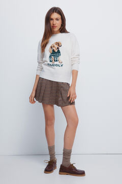 Springfield &bdquo;Pli&scaron;ani&ldquo; intarzijski džemper sa motivom psa