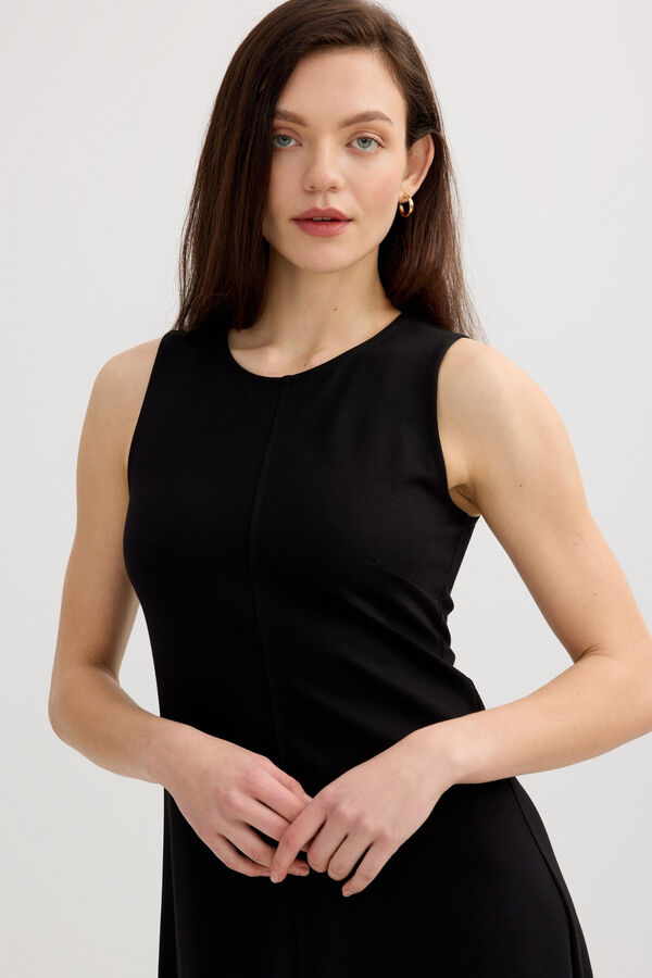 Inside Knot midi dress black