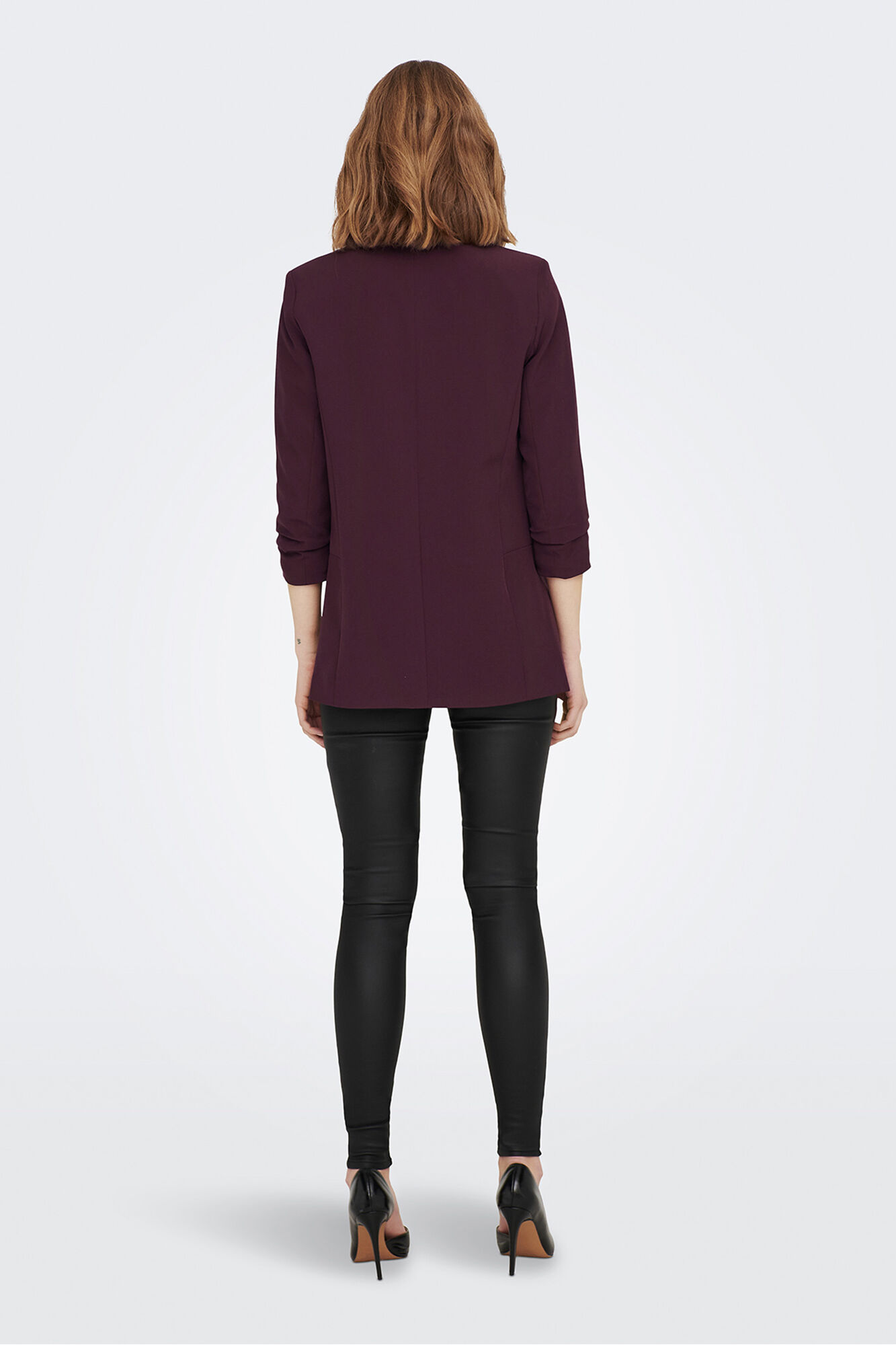 Only Blazer abierta manga remangada