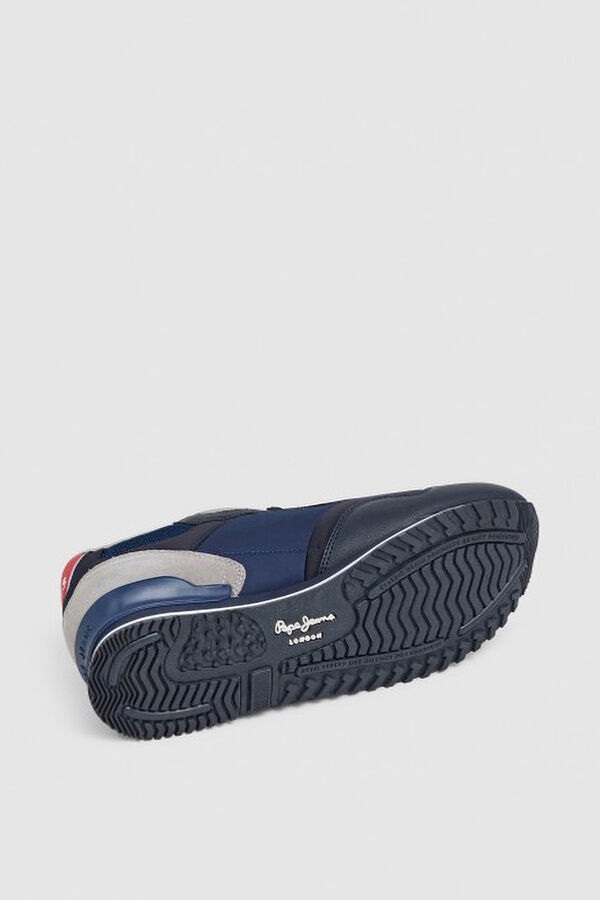 Pepe Jeans  suede sneakers blue