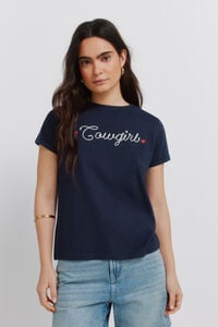 Springfield Cotton short sleeve T-shirt "cowgirl"