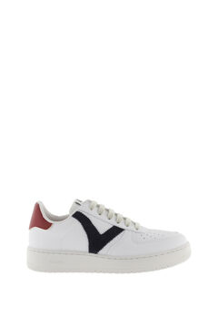Springfield Contrast Faux Leather Retro Trainers navy