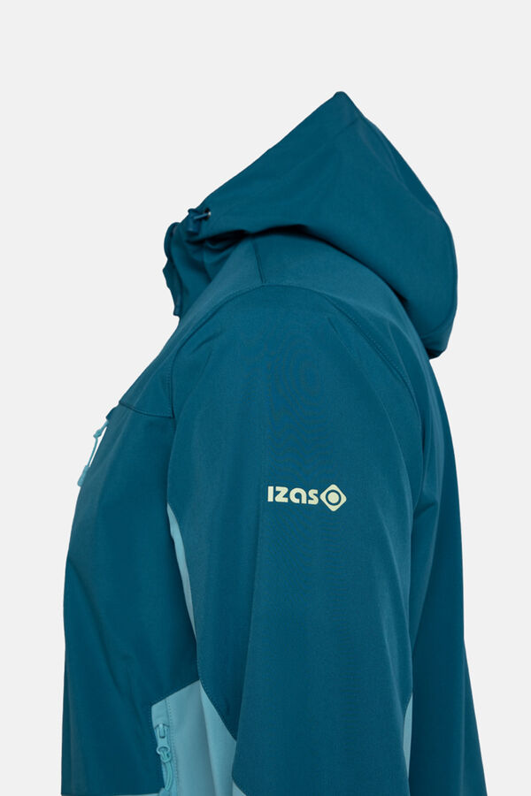 Izas Windbreaker jacket with softshell fabric blue